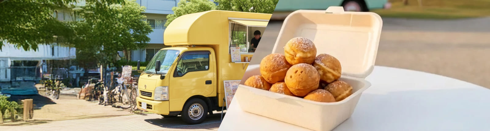 ベビーカステラのキッチンカーを呼ぶ