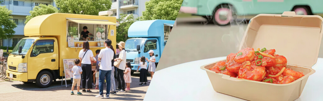 中華のキッチンカーを呼ぶ