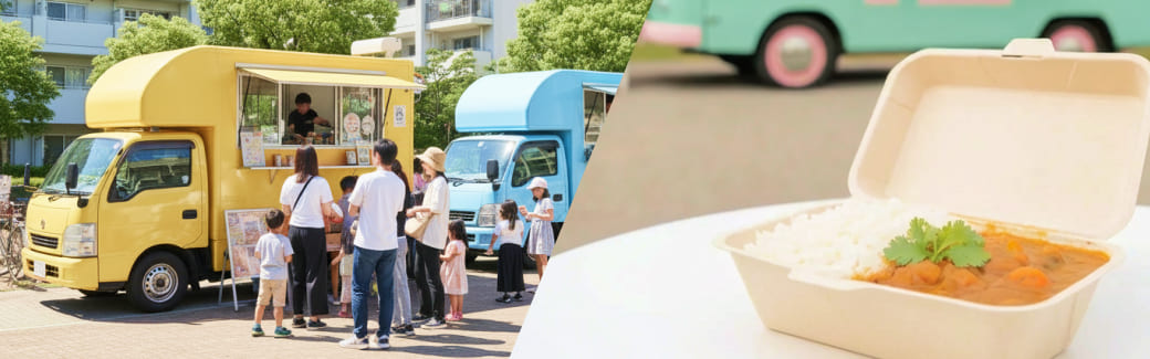 カレーのキッチンカーを呼ぶ