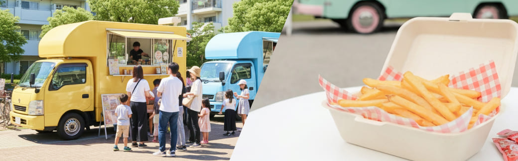 フライドポテトのキッチンカーを呼ぶ