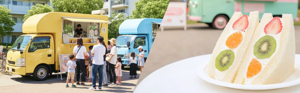 フルーツサンドのキッチンカーを呼ぶ