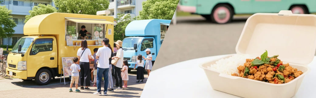 ガパオライスのキッチンカーを呼ぶ