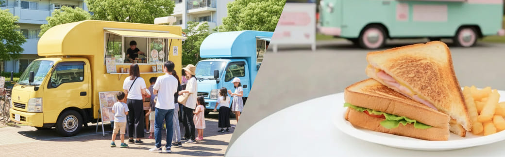 ホットサンドのキッチンカーを呼ぶ