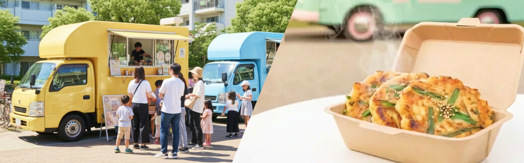 韓国料理のキッチンカーを呼ぶ
