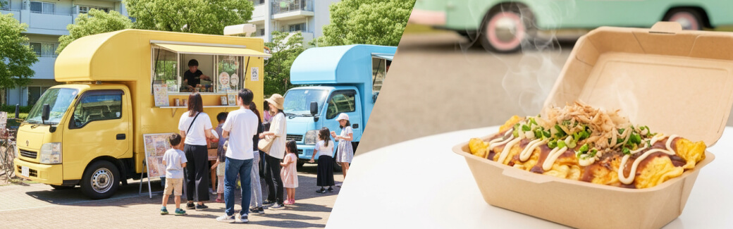 ご当地グルメのキッチンカーを呼ぶ