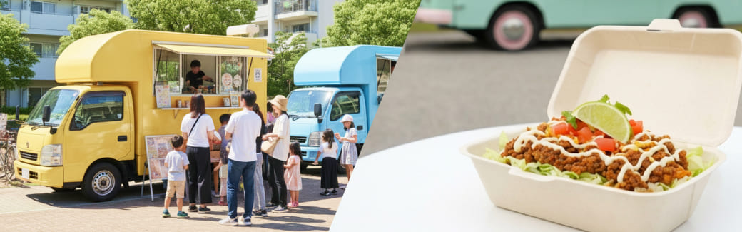 タコライスのキッチンカーを呼ぶ