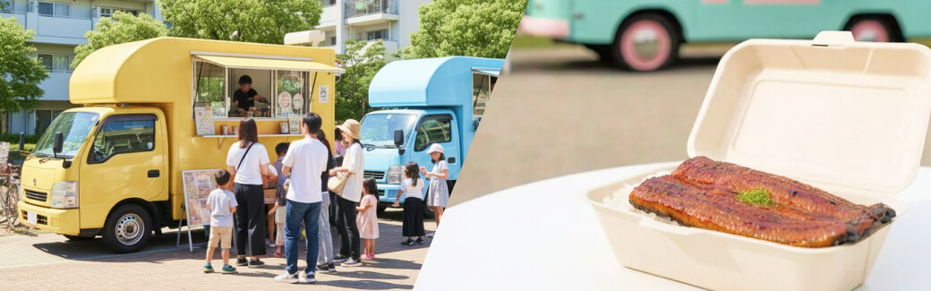 うなぎのキッチンカーを呼ぶ