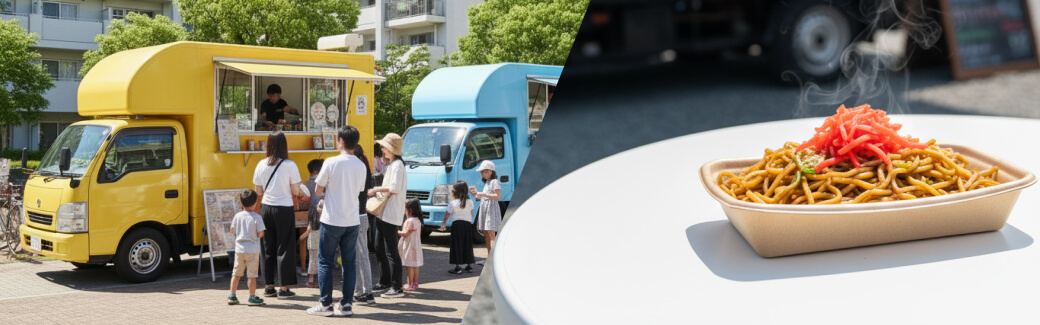 焼きそばのキッチンカーを呼ぶ