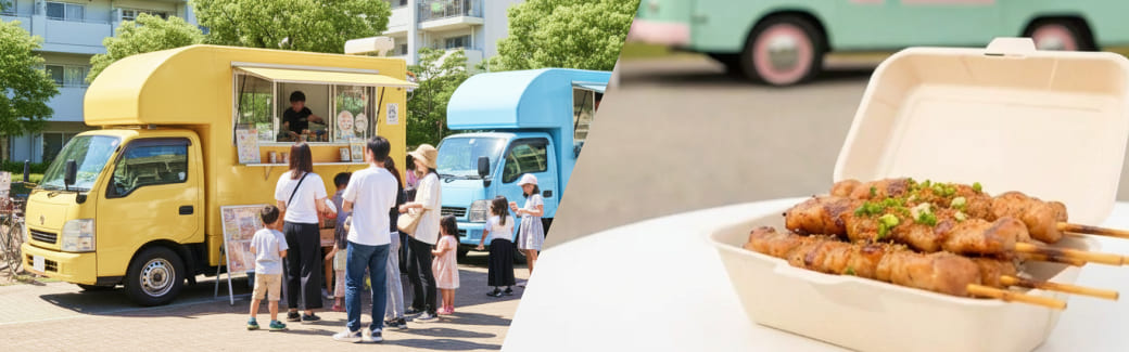 焼き鳥のキッチンカーを呼ぶ