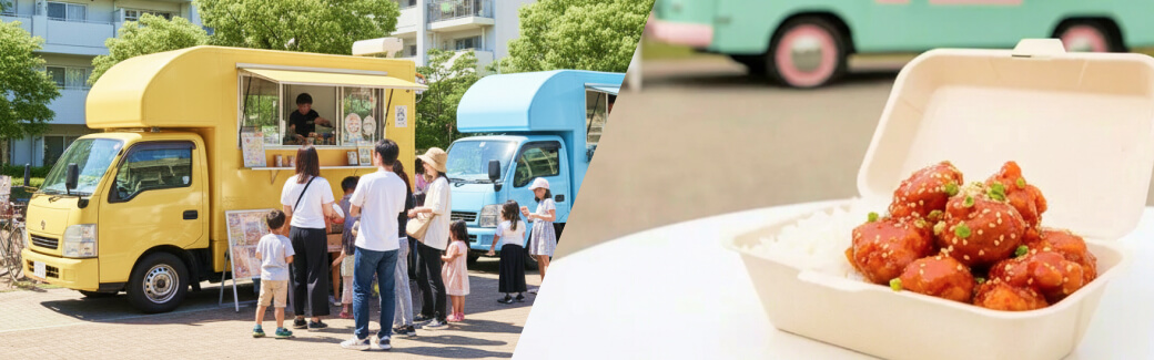 ヤンニョムチキンのキッチンカーを呼ぶ